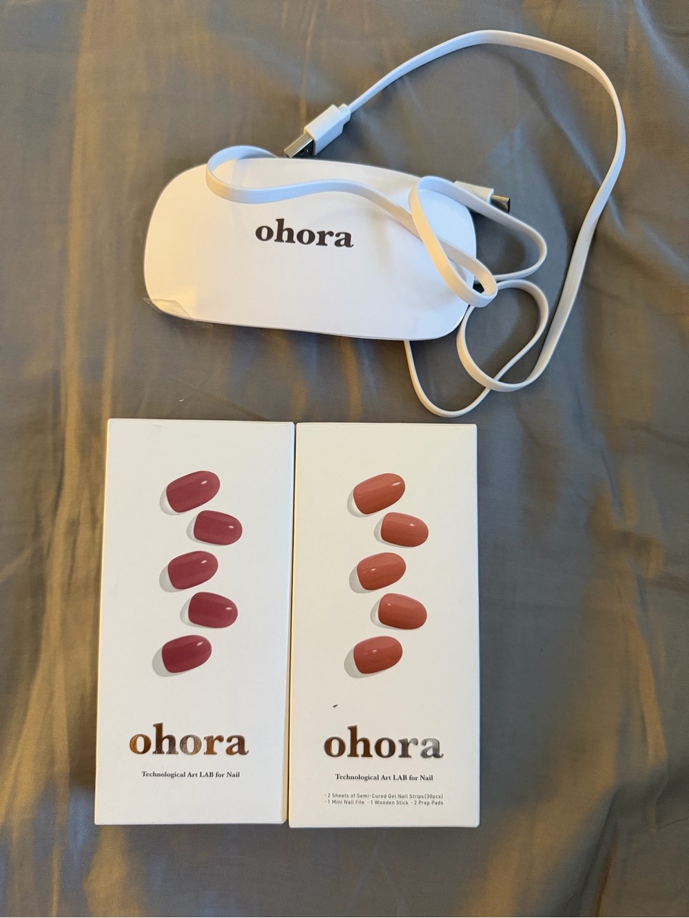 ohora Press-On Nail Duo — Pink & Coral Shades